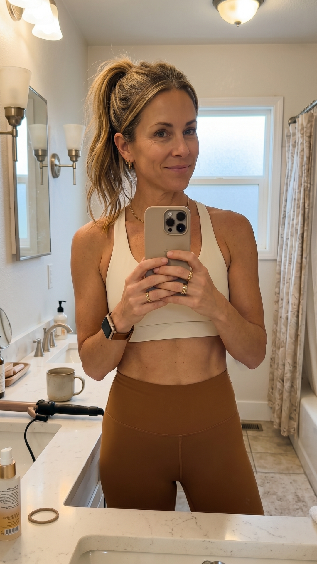 Camilla after the eight week fitness glow up program